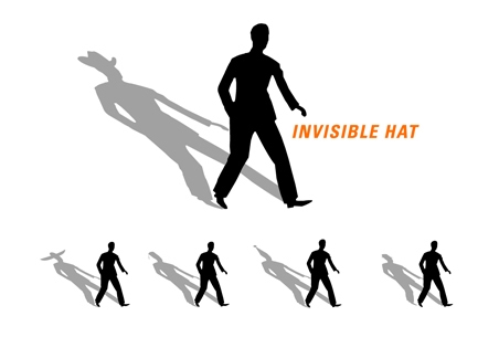 Invisible hat