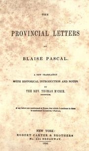 Letters to the provincial