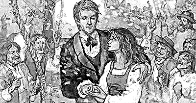 Composición: Arthur Gray y Assol en la novela de A. Green "Scarlet Sails": Una historia de amor