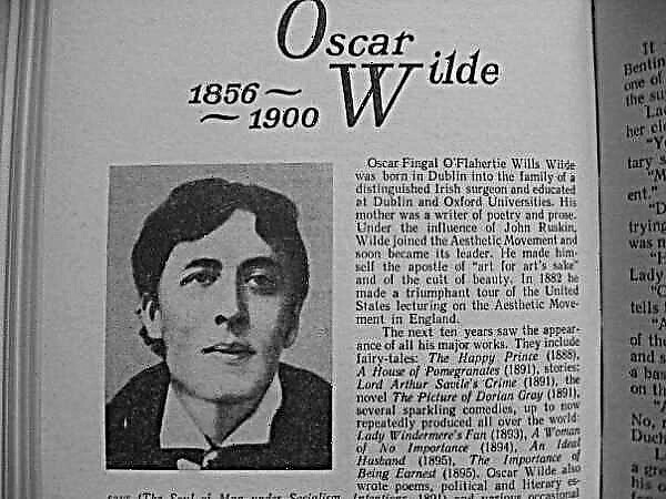 Biographie d'Oscar Wilde: vie et travail