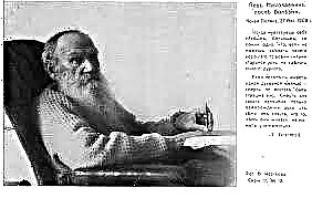 Tiểu sử tóm tắt về Tolstoy: điều chính về nhà văn